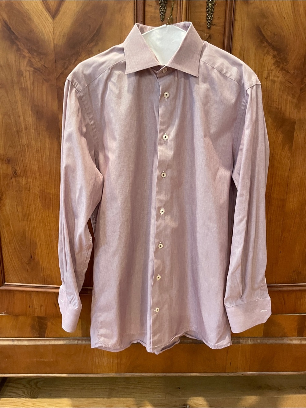 Men's Long-Sleeve Dress Shirt in Light mauve